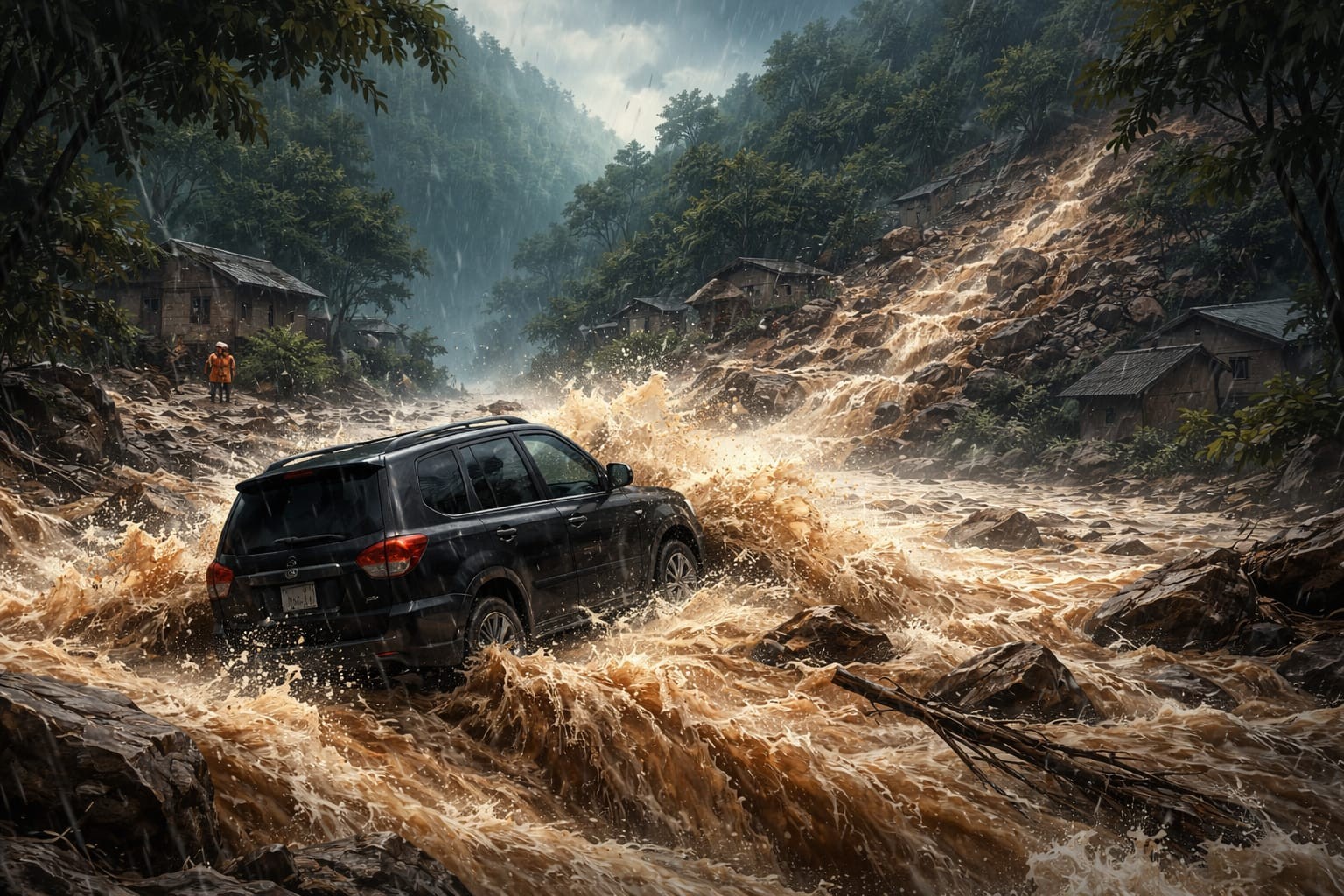 Banjir Babakan Madang Bogor Seret Mobil, Arus Deras Dipicu Saluran Tersumbat Usai Hujan