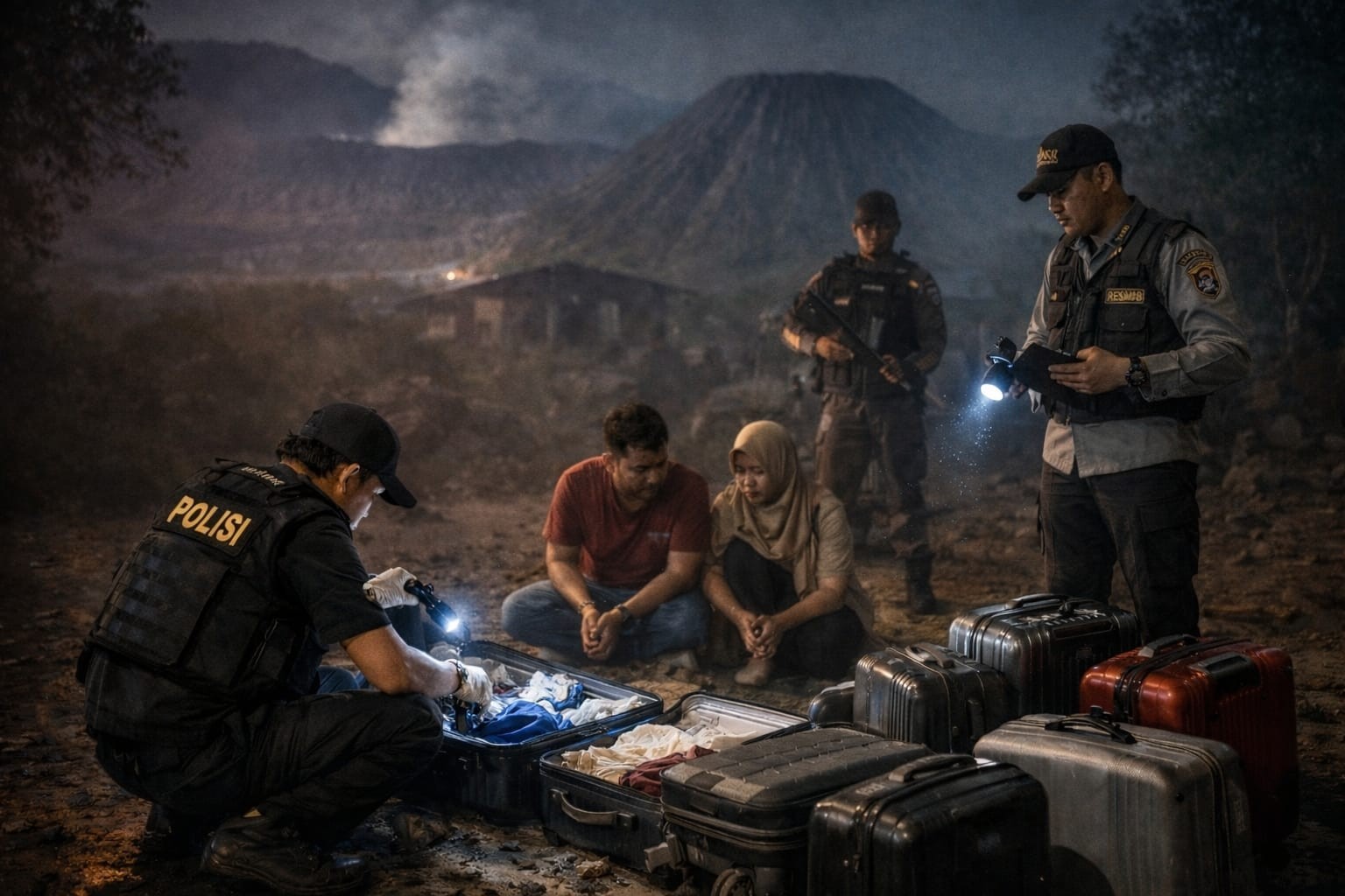 Pencurian Koper Turis Thailand di Bromo Terungkap, Polisi Tangkap 3 Pelaku Termasuk Pasutri